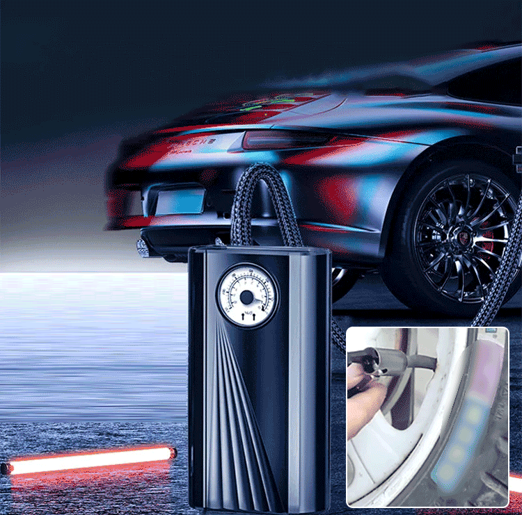 Portable Electric Car Tire Inflator – Compact Air Compressor for Vehicles