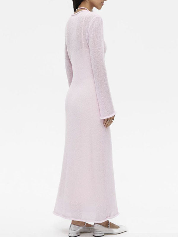 Knitted Crew Neck Dress