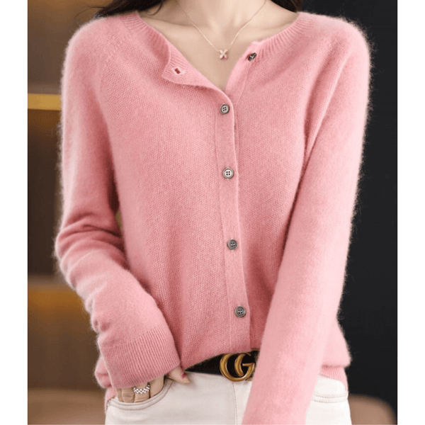 Women's Soft Cashmere V-Neck Cardigan