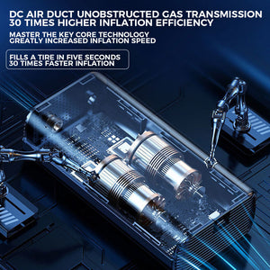 Portable Electric Car Tire Inflator – Compact Air Compressor for Vehicles