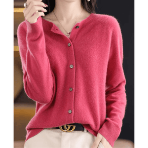 Women's Soft Cashmere V-Neck Cardigan
