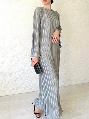 Flared Sleeve Maxi Dress
