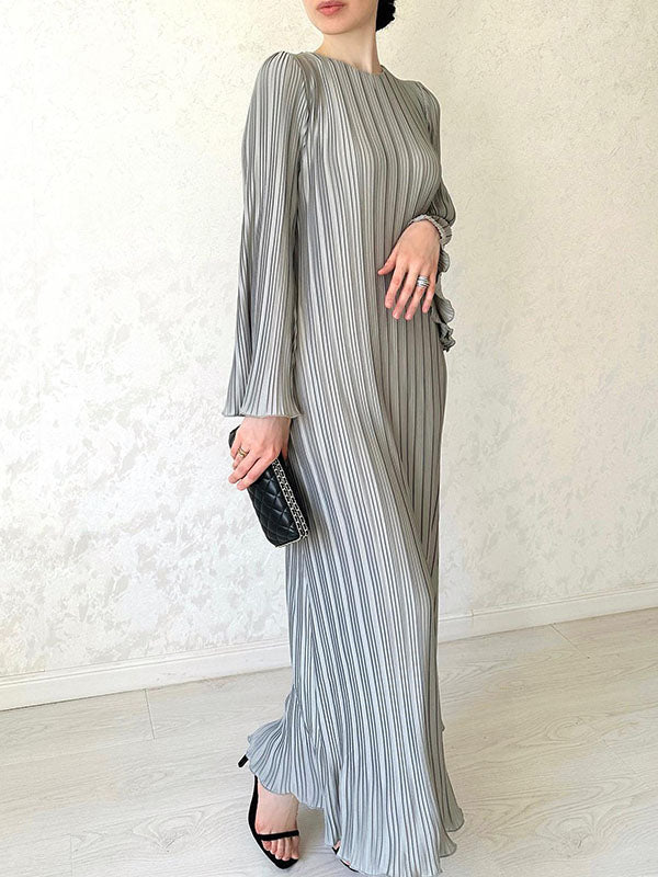 Flared Sleeve Maxi Dress