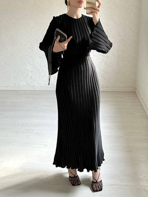 Flared Sleeve Maxi Dress