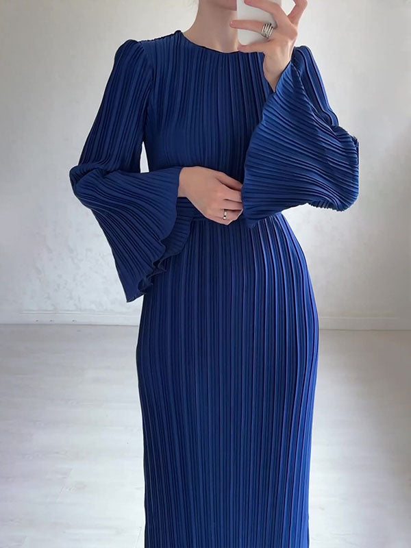 Flared Sleeve Maxi Dress
