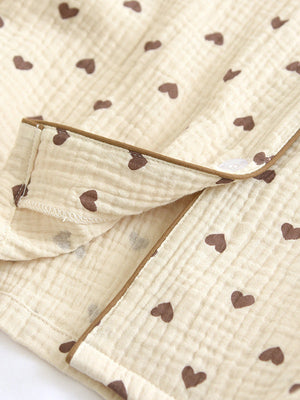 Teddy Bear Print Pajamas