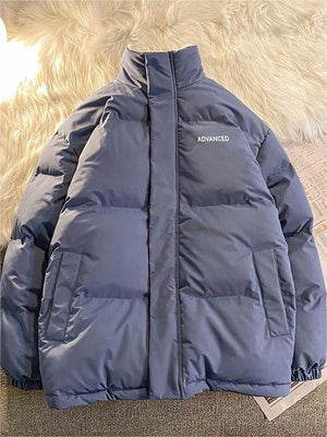 Vintage Short Puffer with High Neck