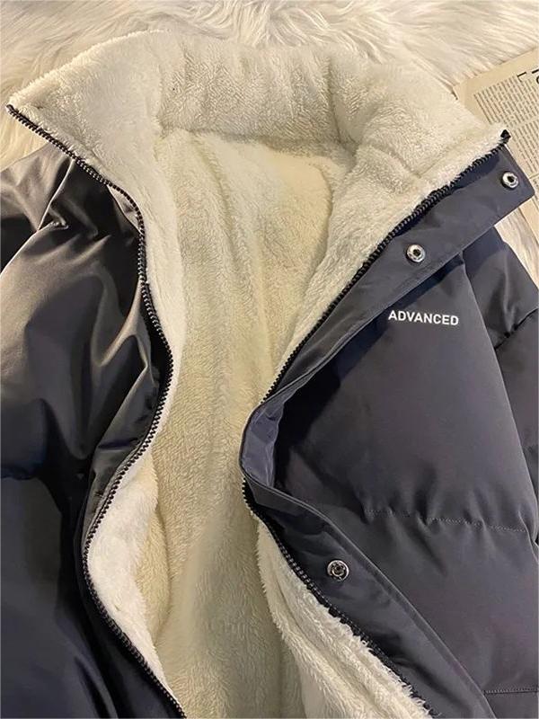 Vintage Short Puffer with High Neck