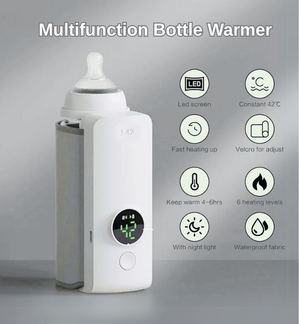 On-the-Go Portable Baby Bottle Warmer – Compact & Easy to Use