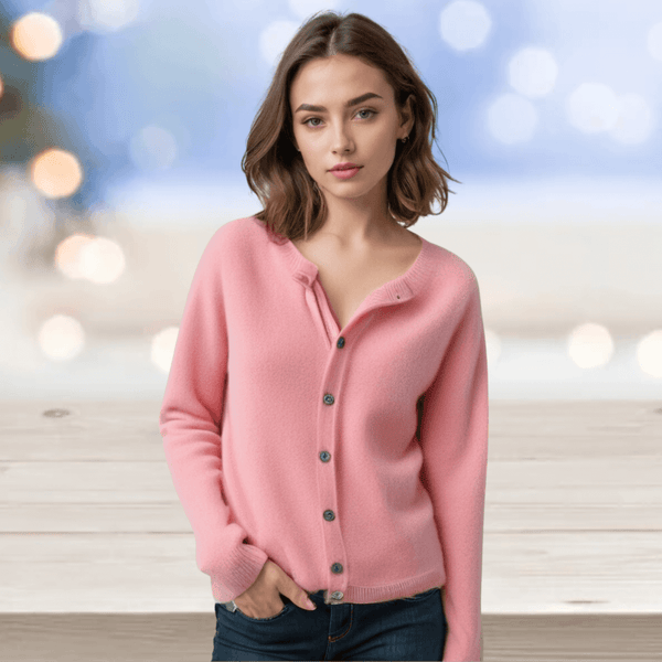 Women's Soft Cashmere V-Neck Cardigan