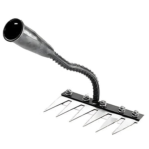 Carbon Steel Garden Hand Rake – 5/6/7/8 Teeth for Weeding & Soil Aeration