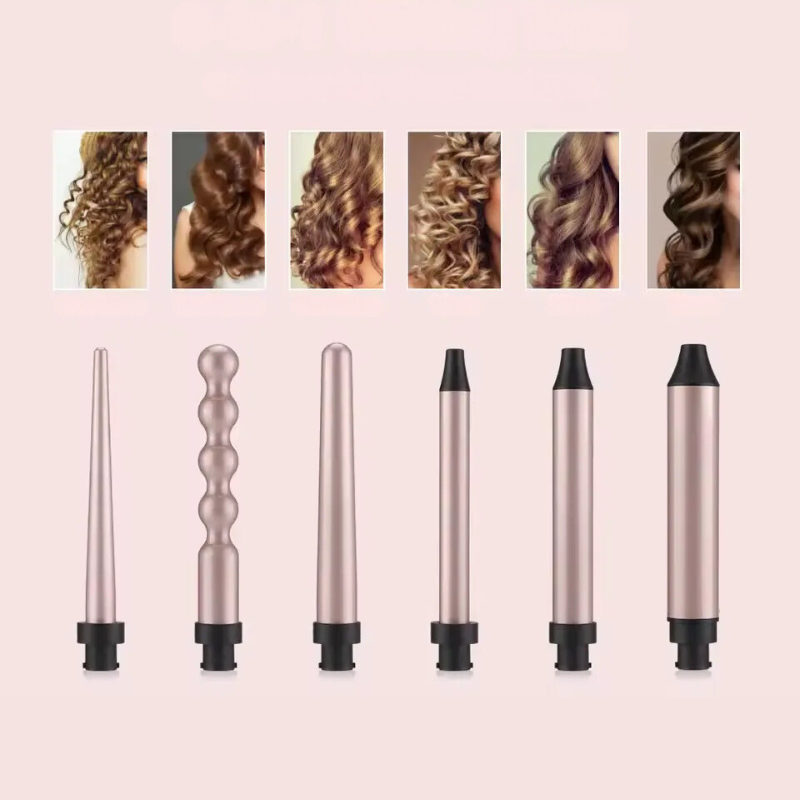 Professional 6-in-1 Hair Curler Quick Heat