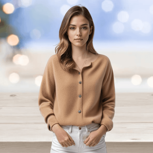 Women's Soft Cashmere V-Neck Cardigan