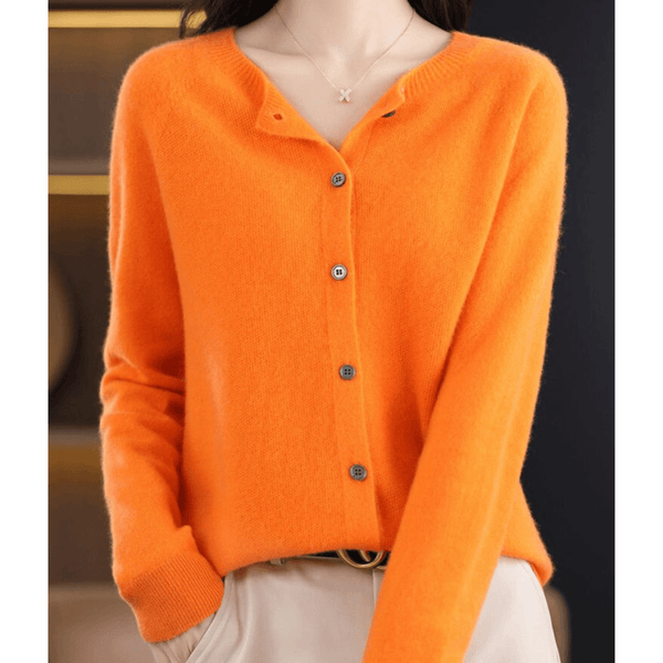Women's Soft Cashmere V-Neck Cardigan