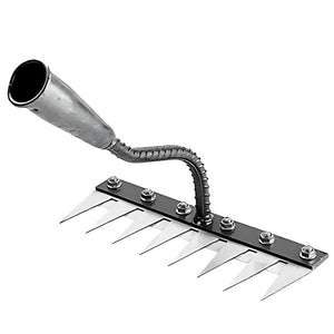 Carbon Steel Garden Hand Rake – 5/6/7/8 Teeth for Weeding & Soil Aeration