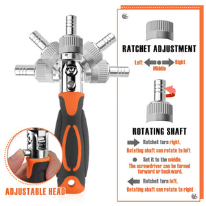 All-in-One Ratcheting Screwdriver Kit – 68 Pieces