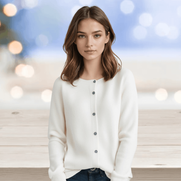 Women's Soft Cashmere V-Neck Cardigan