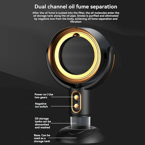 Rechargeable Portable Smoke Air Purifier Fan for Any Space