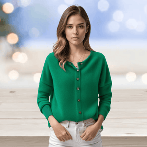 Women's Soft Cashmere V-Neck Cardigan