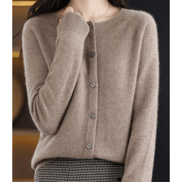 Women's Soft Cashmere V-Neck Cardigan