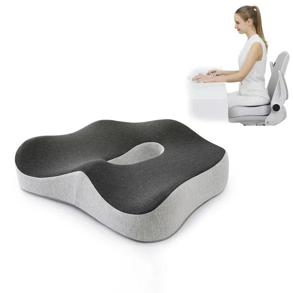 Orthopedic Memory Foam Chair Cushion for Car & Office Use