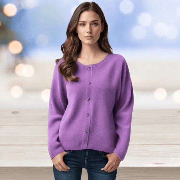 Women's Soft Cashmere V-Neck Cardigan
