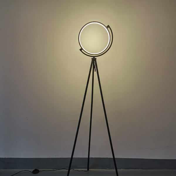 LED Circle Floor Lamp – Warm, Modern Light for Corners & Bedsides