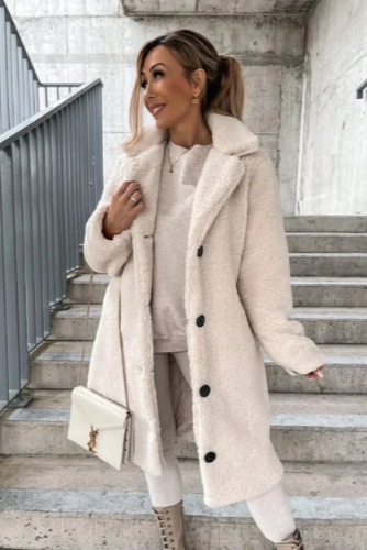 Women's Faux Wool Teddy Coat