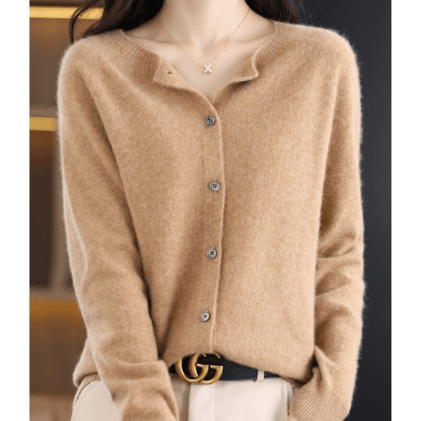 Women's Soft Cashmere V-Neck Cardigan