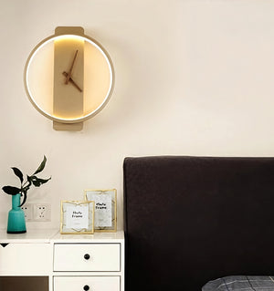 Nordic Wall Clock Lamp