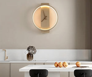 Nordic Wall Clock Lamp