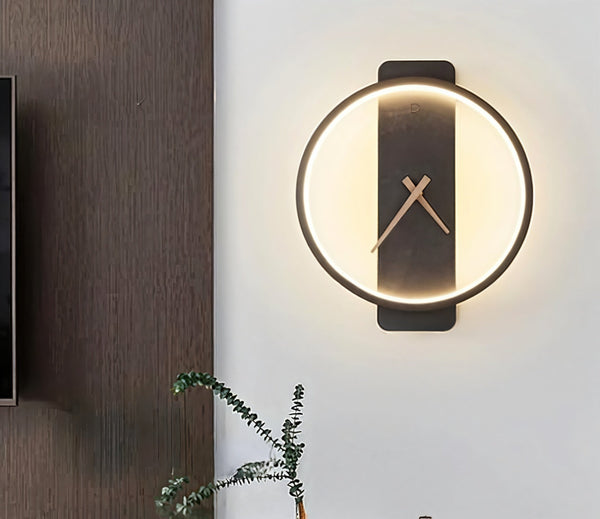 Nordic Wall Clock Lamp