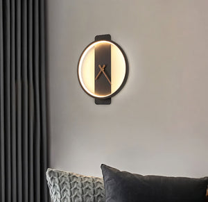 Nordic Wall Clock Lamp