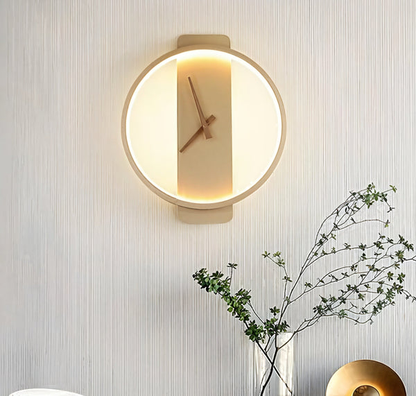 Nordic Wall Clock Lamp