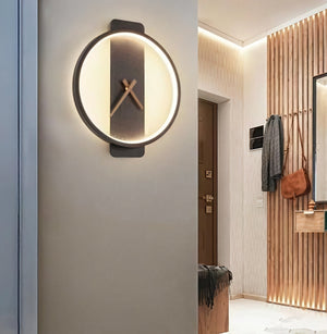 Nordic Wall Clock Lamp