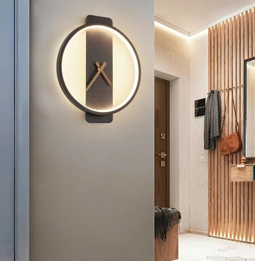 Nordic Wall Clock Lamp