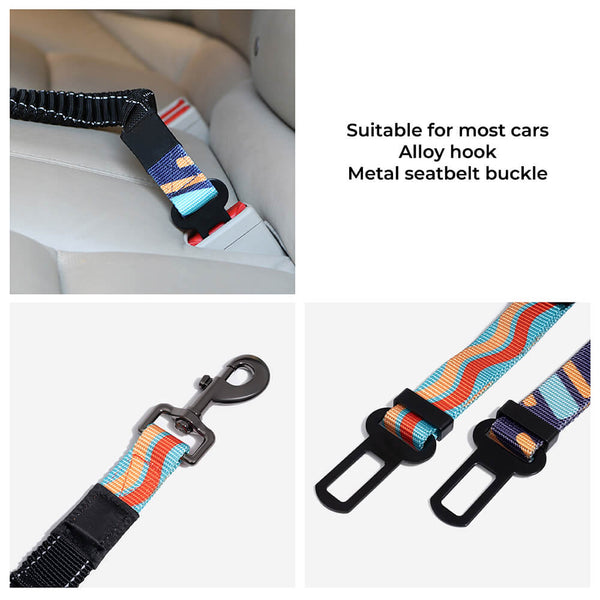 Colorful Adjustable Dog Car Seat Belt