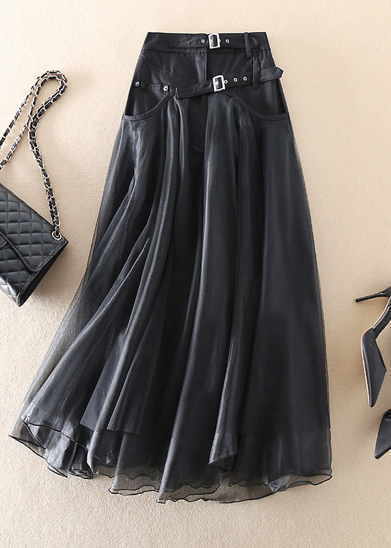 Long Mesh Skirt with High Waist – Women’s Style