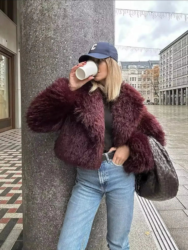 Premium Women’s Faux Fur Limited-Edition Coat