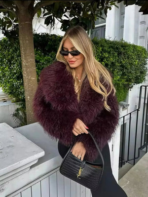 Premium Women’s Faux Fur Limited-Edition Coat