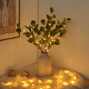 Eucalyptus LED Lights Wreath Table Decor