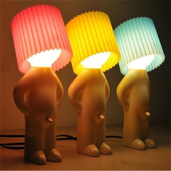 Little Shy Man Table Lamp – Funny Bedside Light