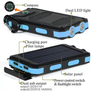 Portable 500,000mAh Solar Power Bank