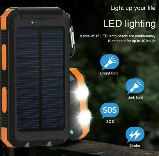 Portable 500,000mAh Solar Power Bank
