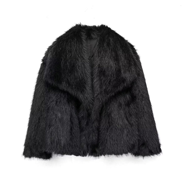 Luxurious faux fur jacket – Stylish, cozy and timeless