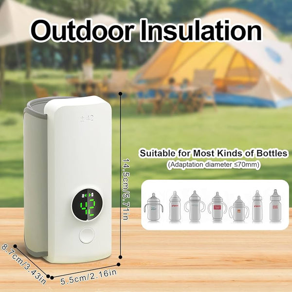 On-the-Go Portable Baby Bottle Warmer – Compact & Easy to Use