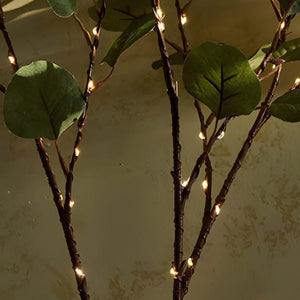 Eucalyptus LED Lights Wreath Table Decor