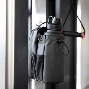 Portable Magnetic Water Bottle Holder with Phone Pocket