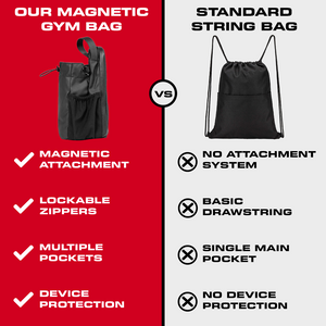 Portable Magnetic Water Bottle Holder with Phone Pocket