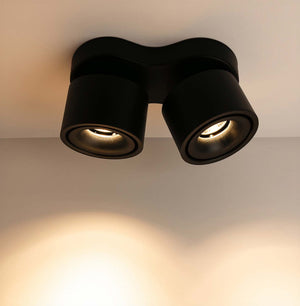 Elegant Modern Double Black Wall Lamp